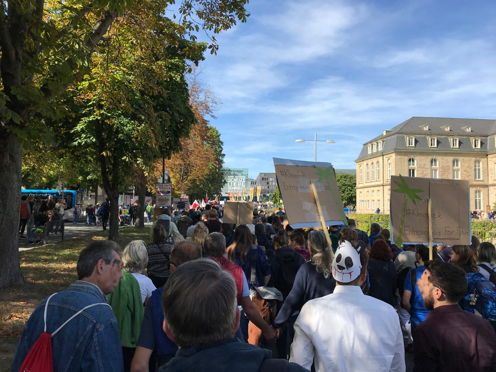 Marsch zum Schlossplatz